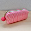 Mini-Necessaire pink/weiss gestreift