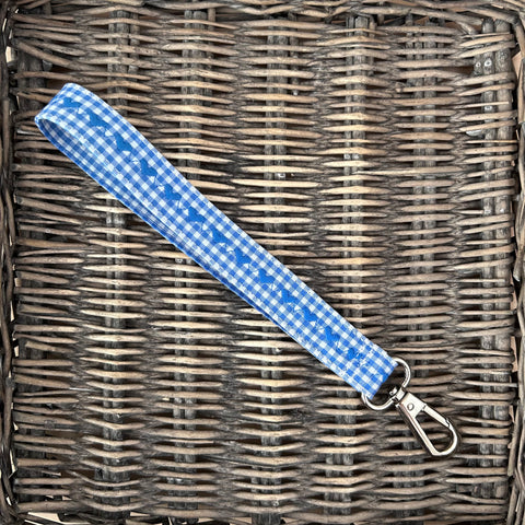 Schlüsselanhänger Baumwolle blau